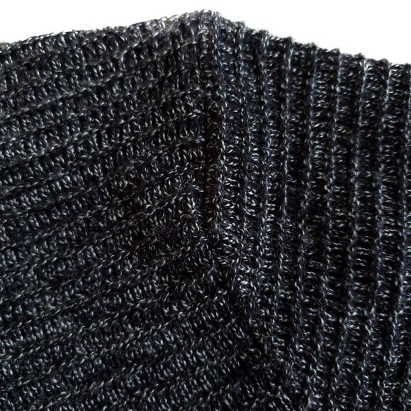 MONTE ROSSO textured pullover casual knit crewneck sweater heathered black XXL - Picture 2 of 6